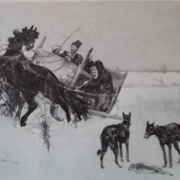 "Polowanie chłopskie" Józefa Chełmońskiego (1849-1914) uwiecznia scenę dość nietypowego polowania dwojga wieśniaków, któ