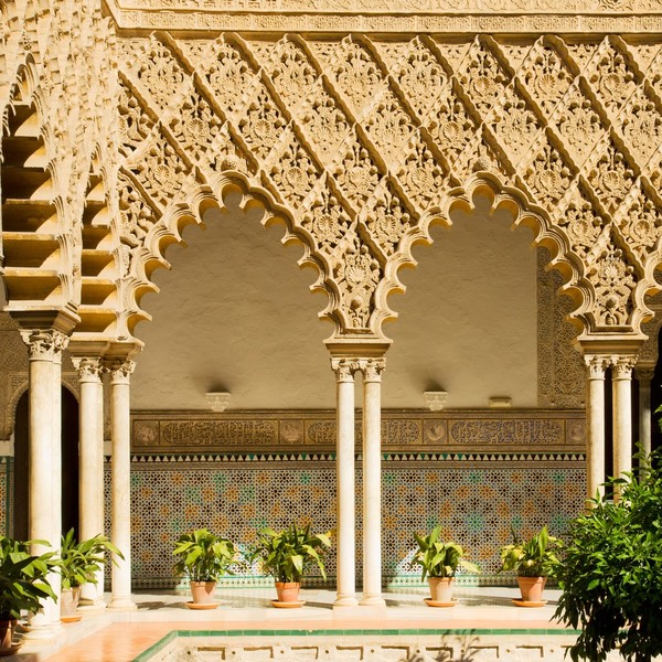 Real Alcazar - pałac królewski w Sewilli.