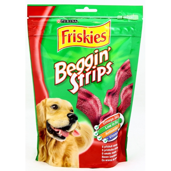 Opakowanie przysmaku Purina Friskies z bekonem