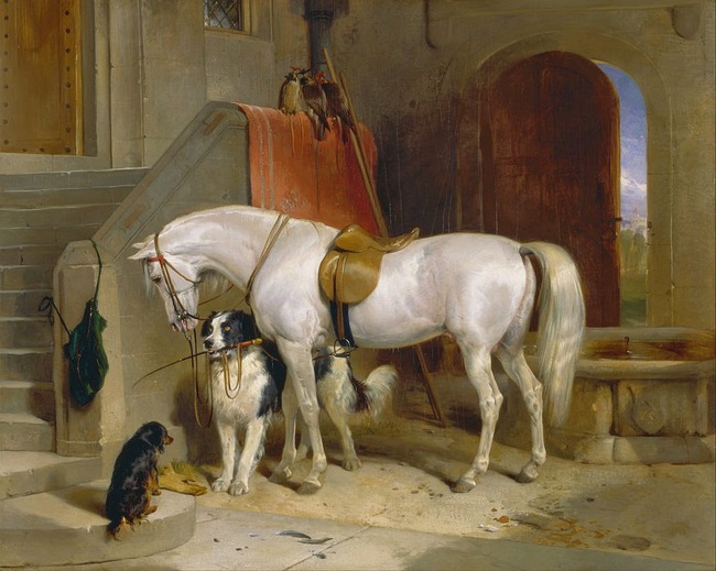 Landseer pies w malarstwie Edwina Landseera