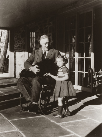 Pies Fala i Franklin D. Roosevelt Sławne psy - pies Fala i Franklin D. Roosevelt