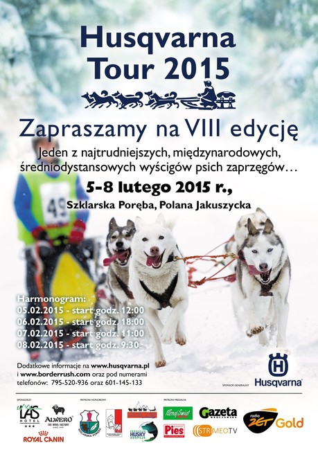 Wyścigi psich zaprzęgów Husgvarna 2015 Szklarska Poręba