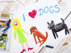 Rysunki i grafiki psów